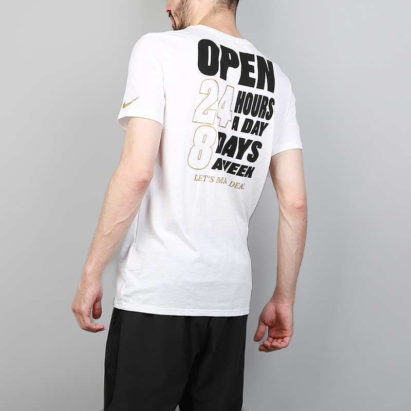 мужская белая футболка Jordan Dri-FIT Kobe Basketball T-Shirt AJ2808-100 - цена, описание, фото 4